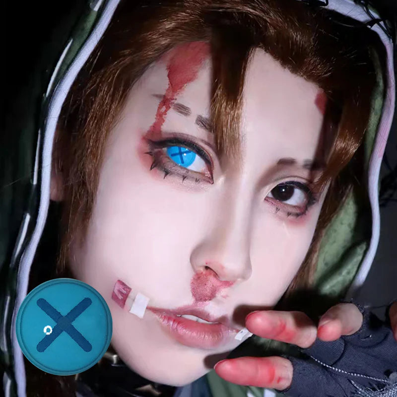 LENSPOISON-Button Eye Blue