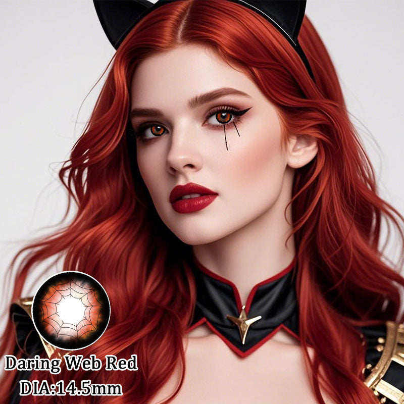 LENSPOISON-Daring Web Red