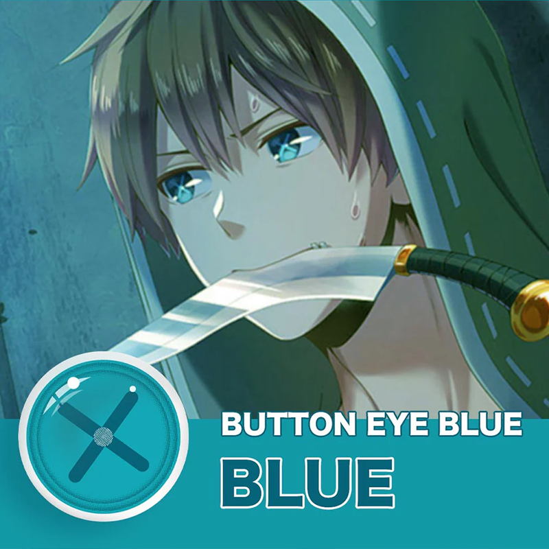 LENSPOISON-Button Eye Blue