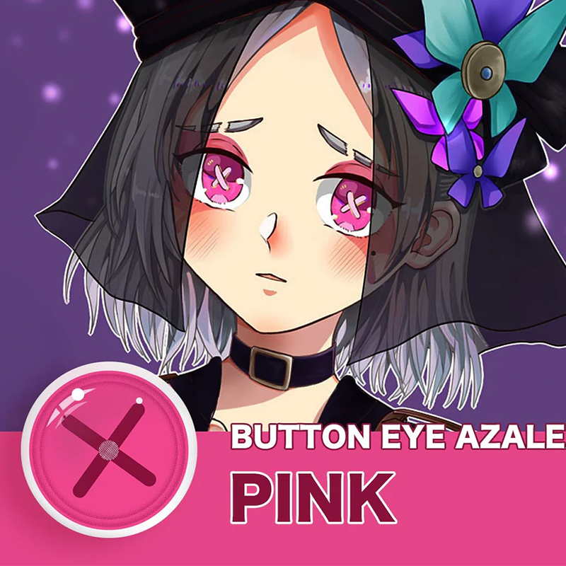 LENSPOISON-Button Eye Pink