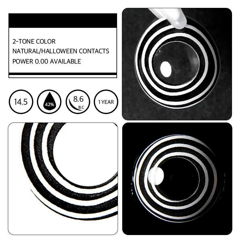 LENSPOISON-Black Whiter Spiral