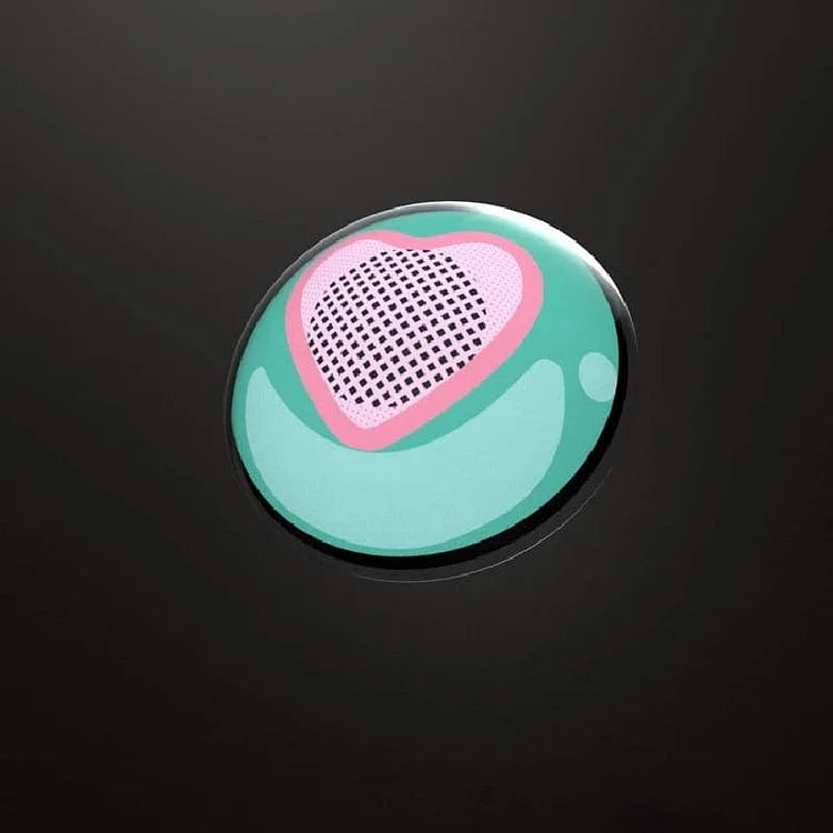 LENSPOISON-Pink Green Heart