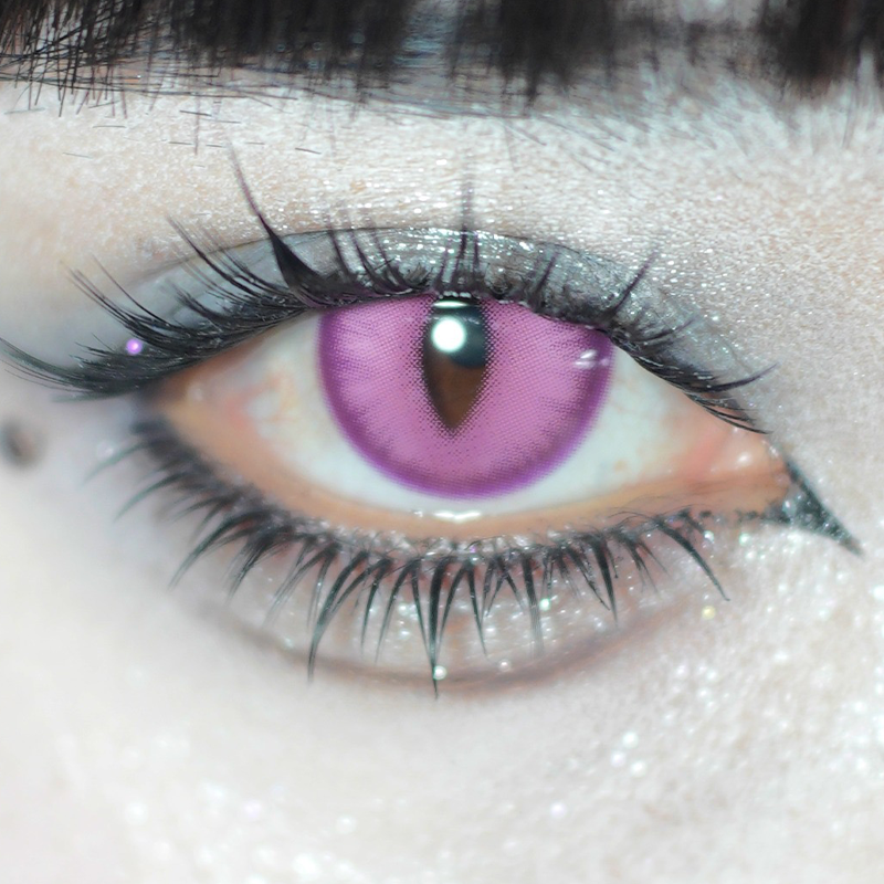 LENSPOISON-Doya Cat Eye Purple（Weighted, 1 day disposable)
