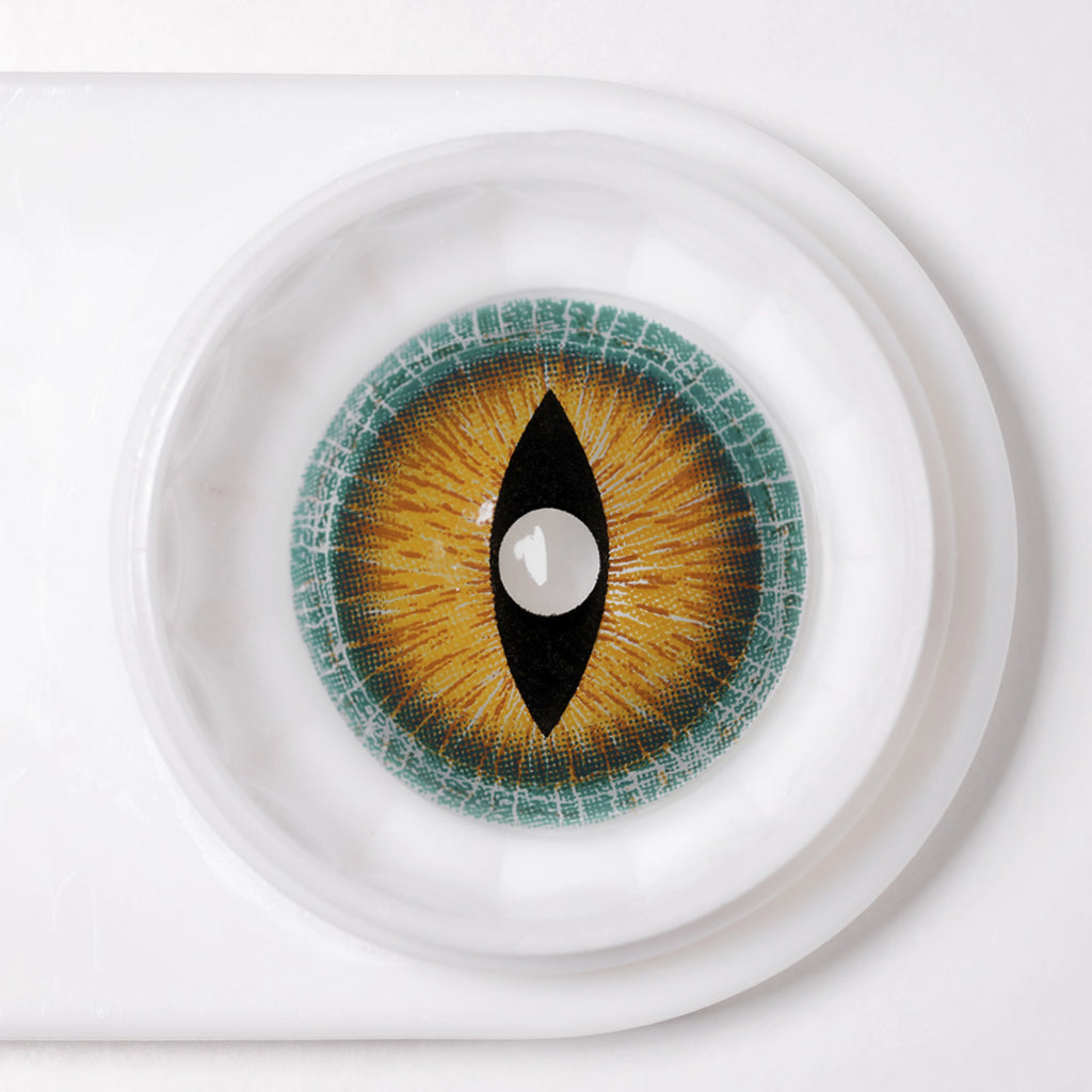 LENSPOISON-Brown Lizard Mini Sclera 17mm