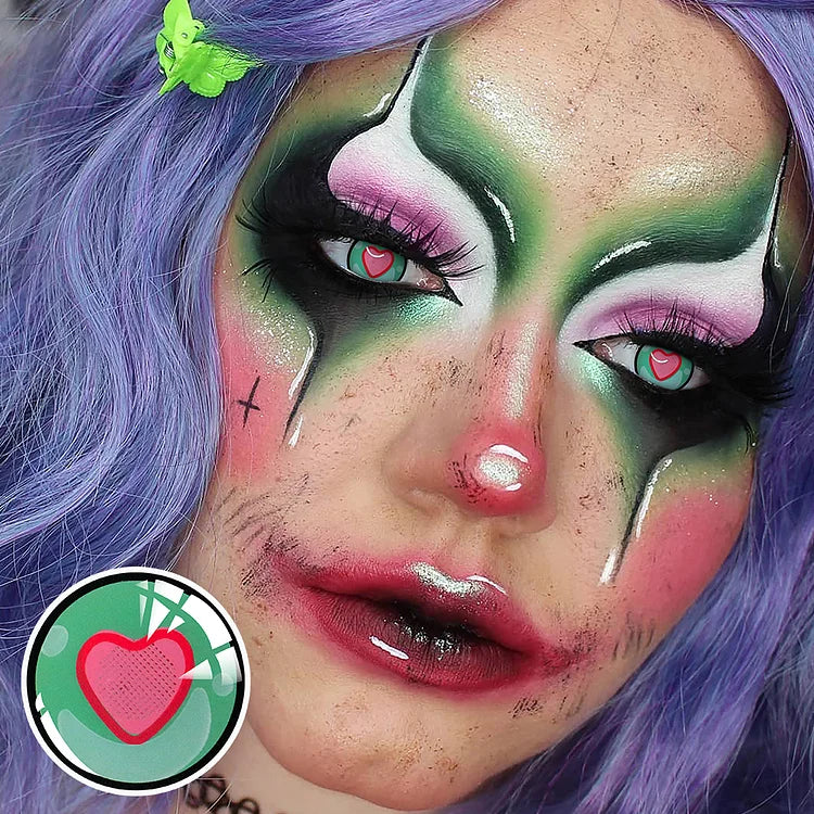 LENSPOISON-Pink Green Heart
