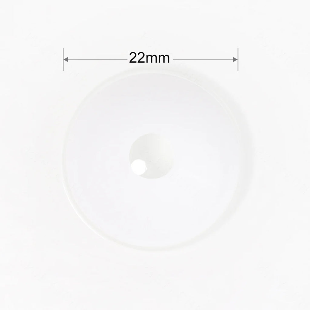 LENSPOISON-22MM WHITE BLOCK SCLERA CONTACTS