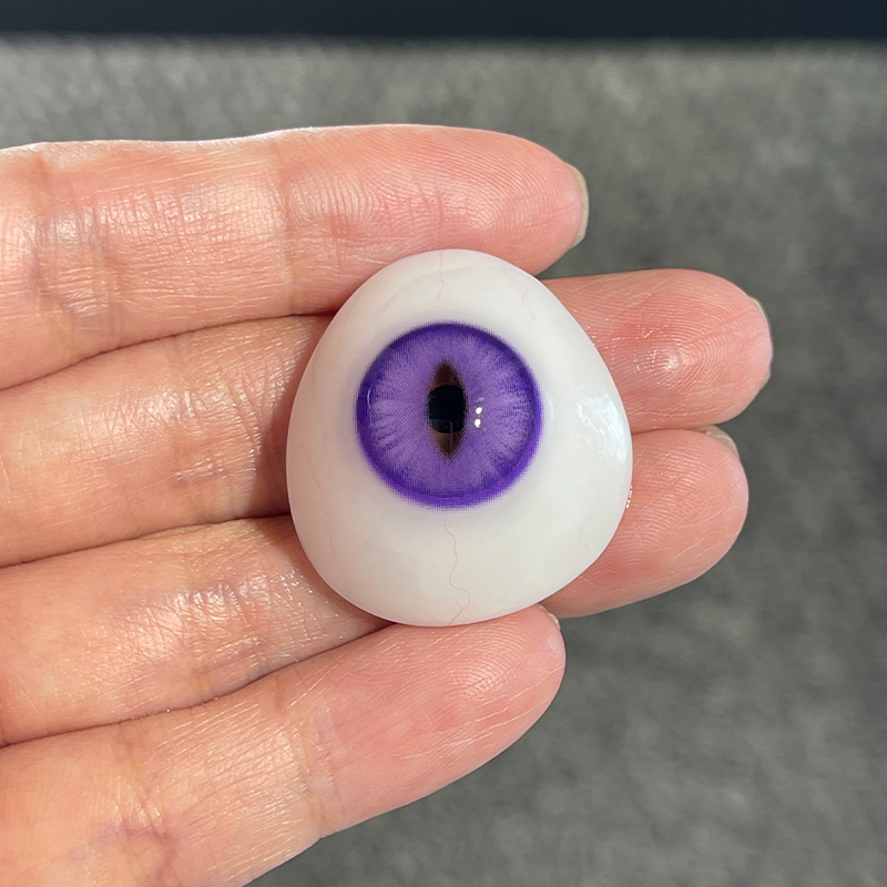 LENSPOISON-Doya Cat Eye Blue Violet（Weighted, 1 day disposable)