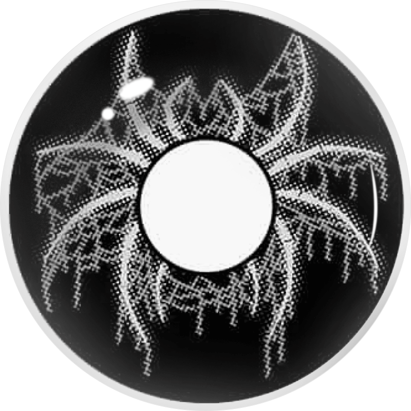 LENSPOISON-Widow's Veil Black