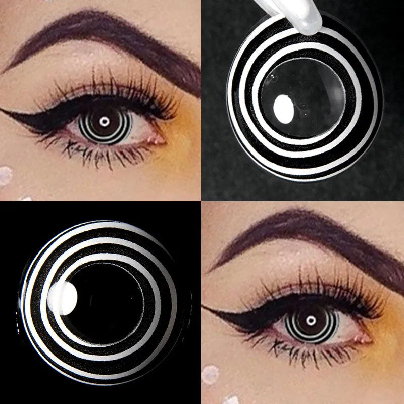 LENSPOISON-Black Whiter Spiral