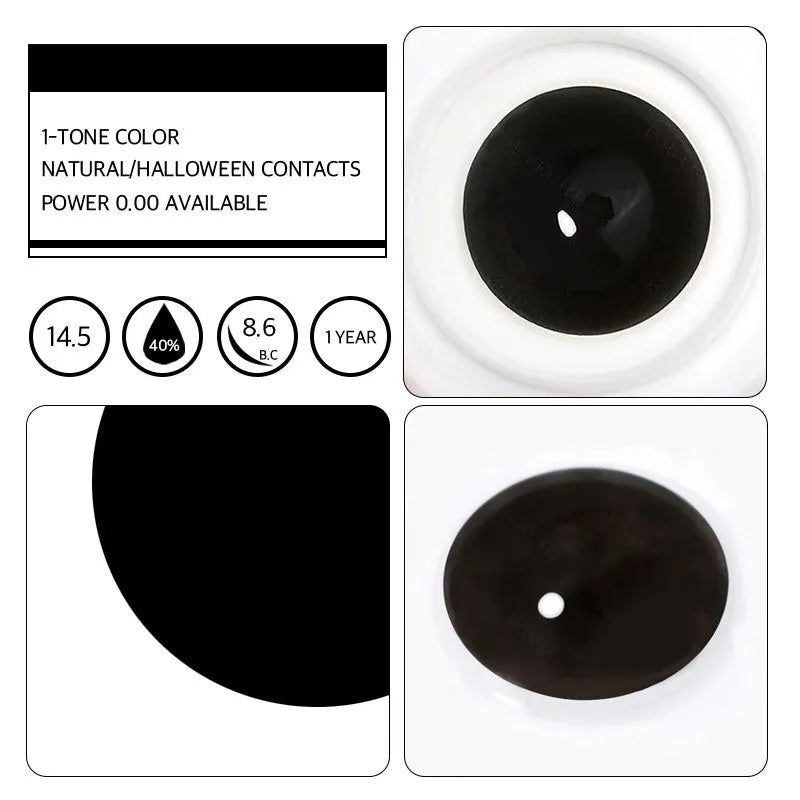 LENSPOISON-Black Out(Blind Lens No Optical Zone)