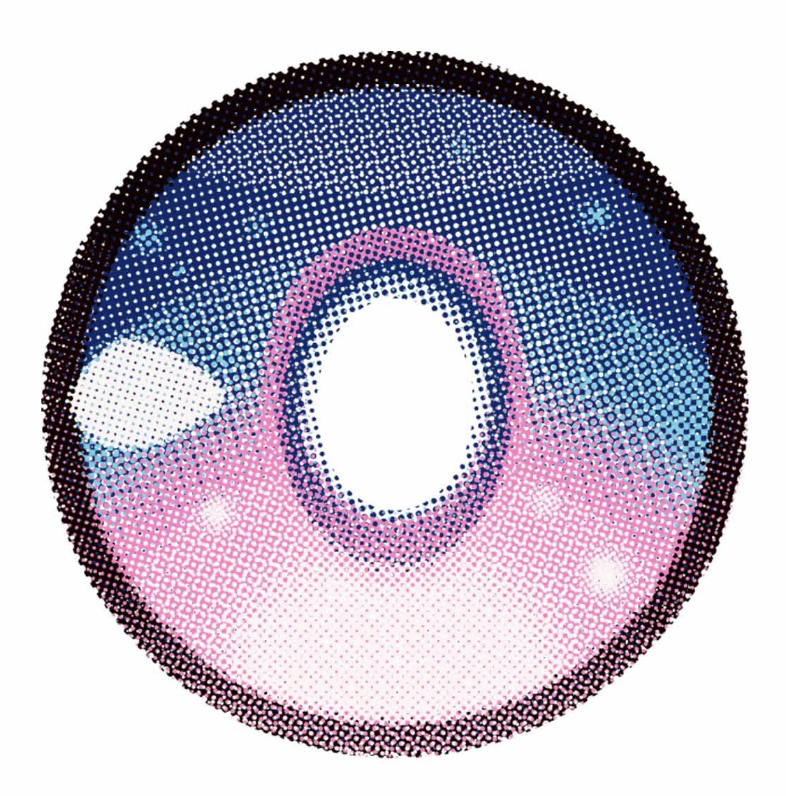 LENSPOISON-Firefly Blue-Pink(Weighted, 1 month)