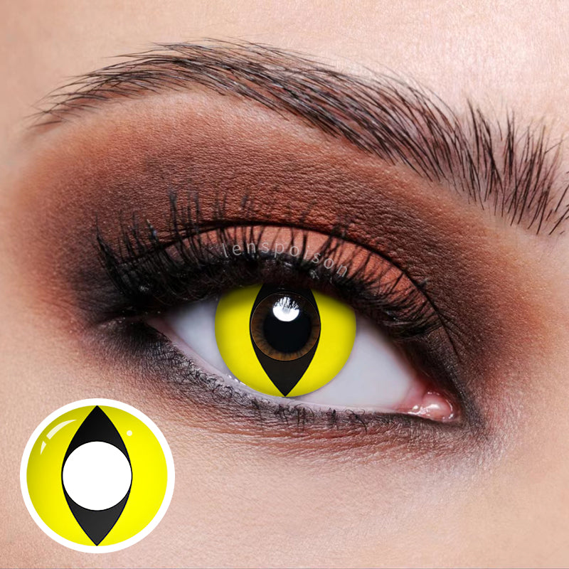 LENSPOISON-Yellow Cat Eye