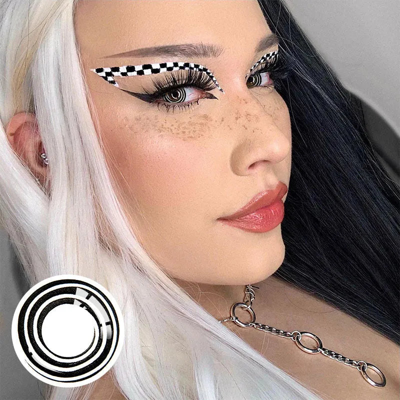 LENSPOISON-Black Whiter Spiral