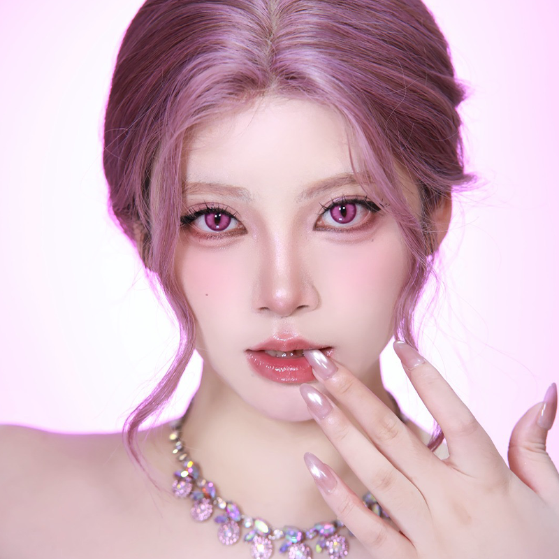 LENSPOISON-Doya Cat Eye Purple（Weighted, 1 day disposable)