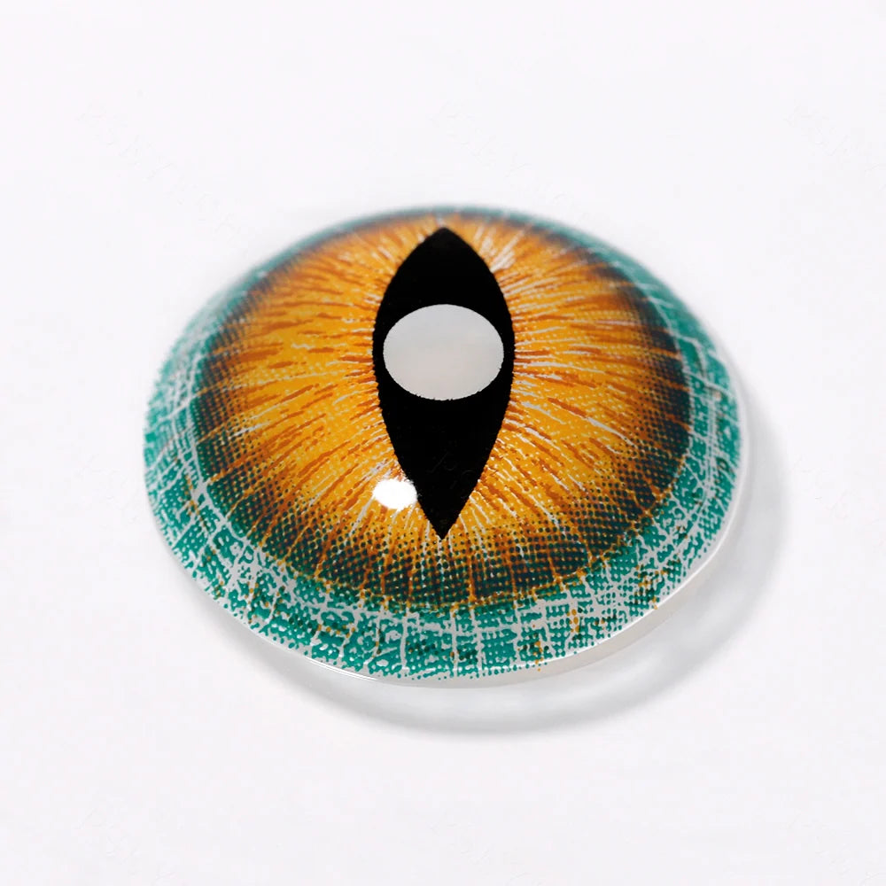 LENSPOISON-Brown Lizard Mini Sclera 17mm