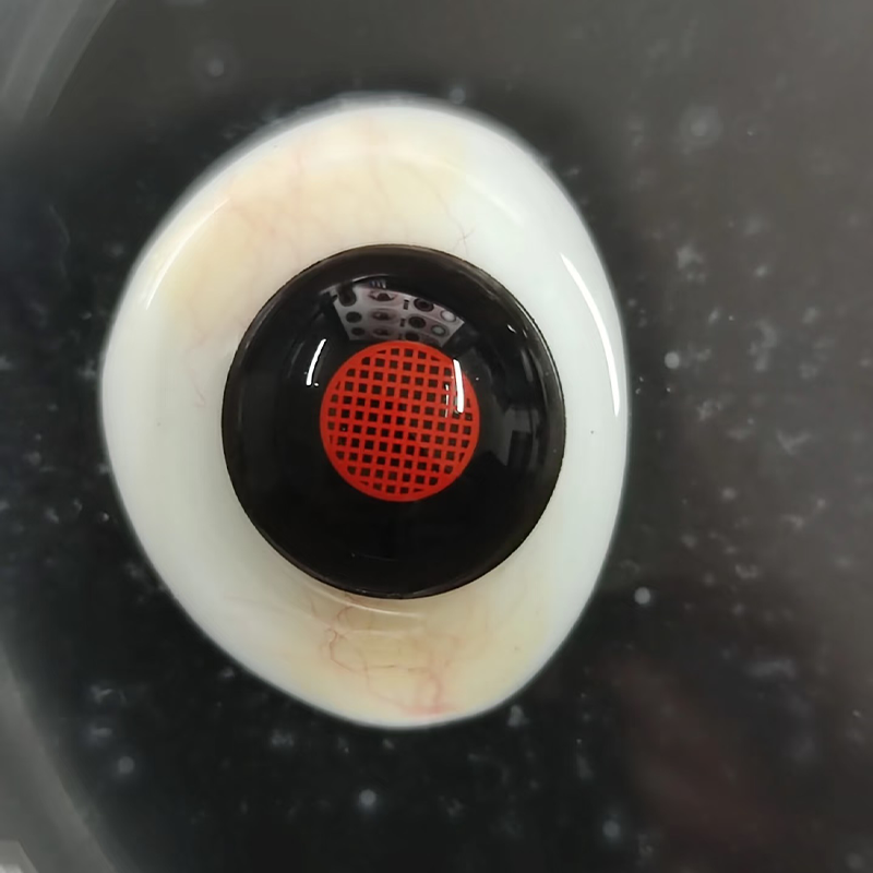 LENSPOISON-Ivan Black-Red Mesh
