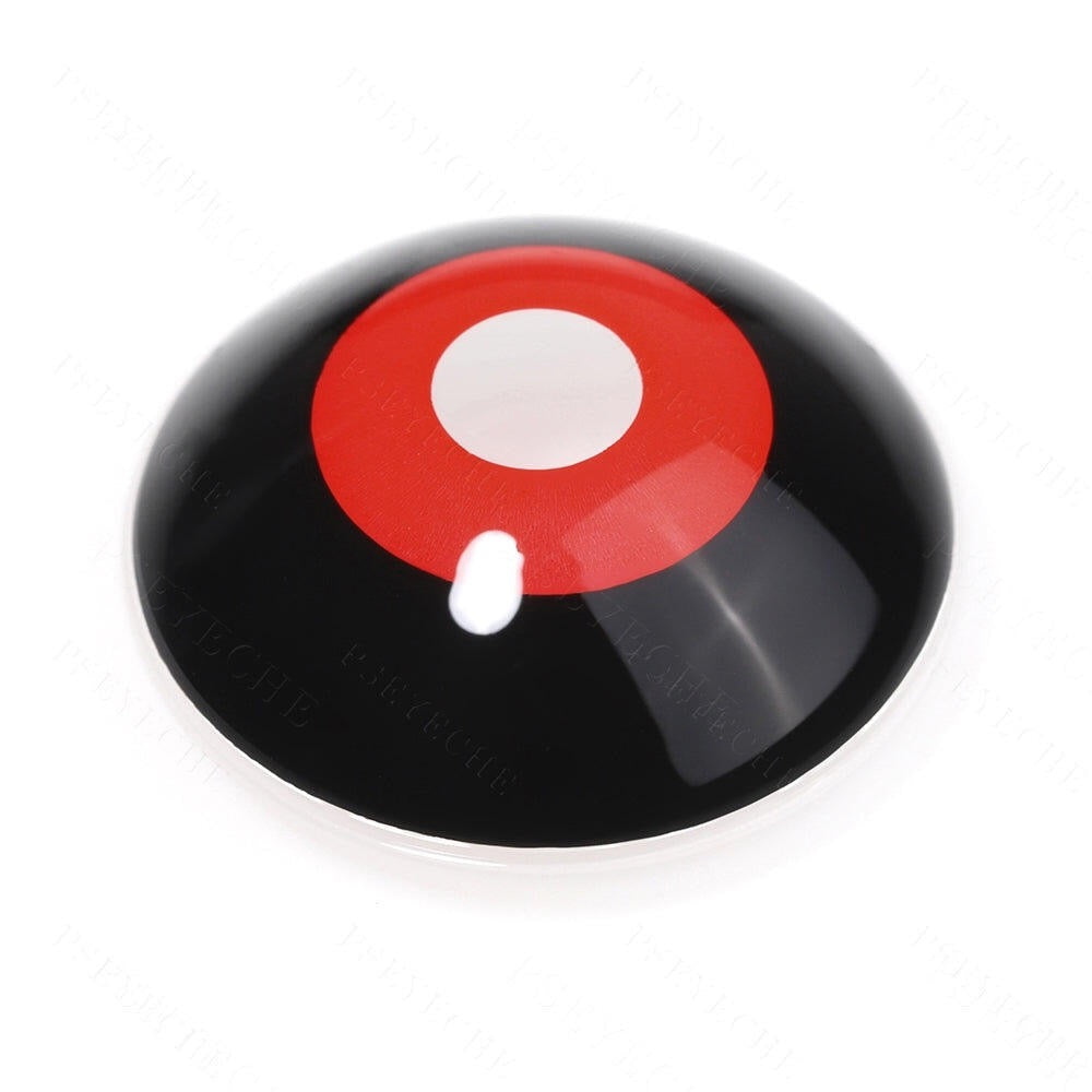 LENSPOISON-Ghoul Red Black Sclera 22mm （1 piece）
