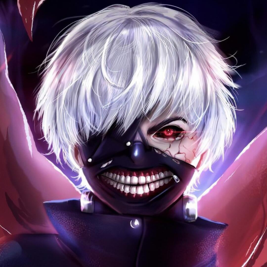 LENSPOISON-Ghoul Red Black Sclera 22mm （1 piece）