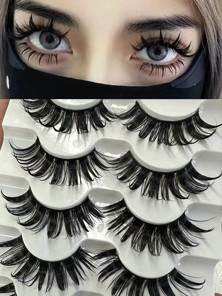Barbie cartoon eye big demon false eyelashes natural simulation thick whole thick stem hard cat ear fairy graft same model