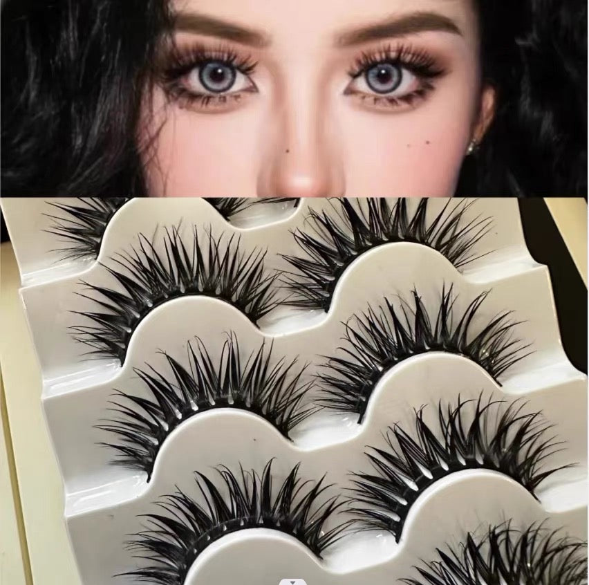 Barbie cartoon eye big demon false eyelashes natural simulation thick whole thick stem hard cat ear fairy graft same model