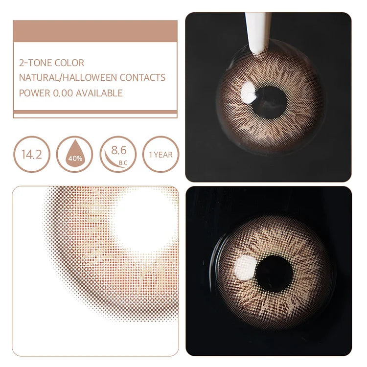 LENSPOISON-Heart Iris Brown