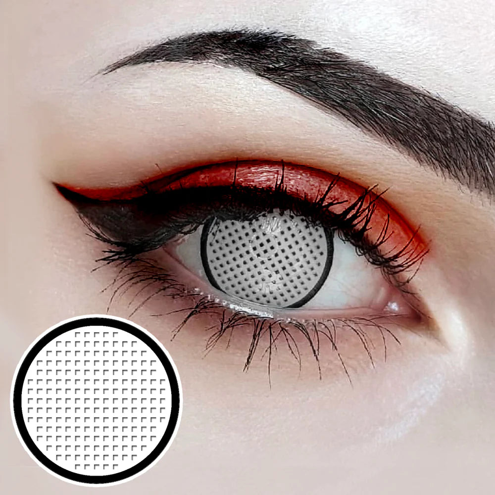 LENSPOISON-White Mesh With Rim