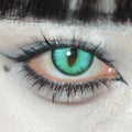 LENSPOISON-Doya Cat Eye Cyan Green（Weighted, 1 day disposable)