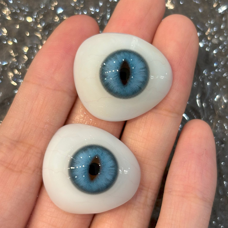 LENSPOISON-Doya Cat Eye Blue（Weighted, 1 day disposable)