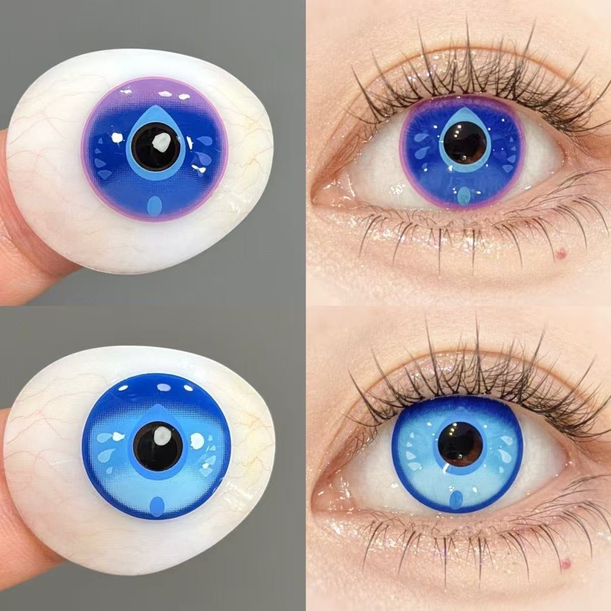 LENSPOISON-Furina Blue with Optical Zone