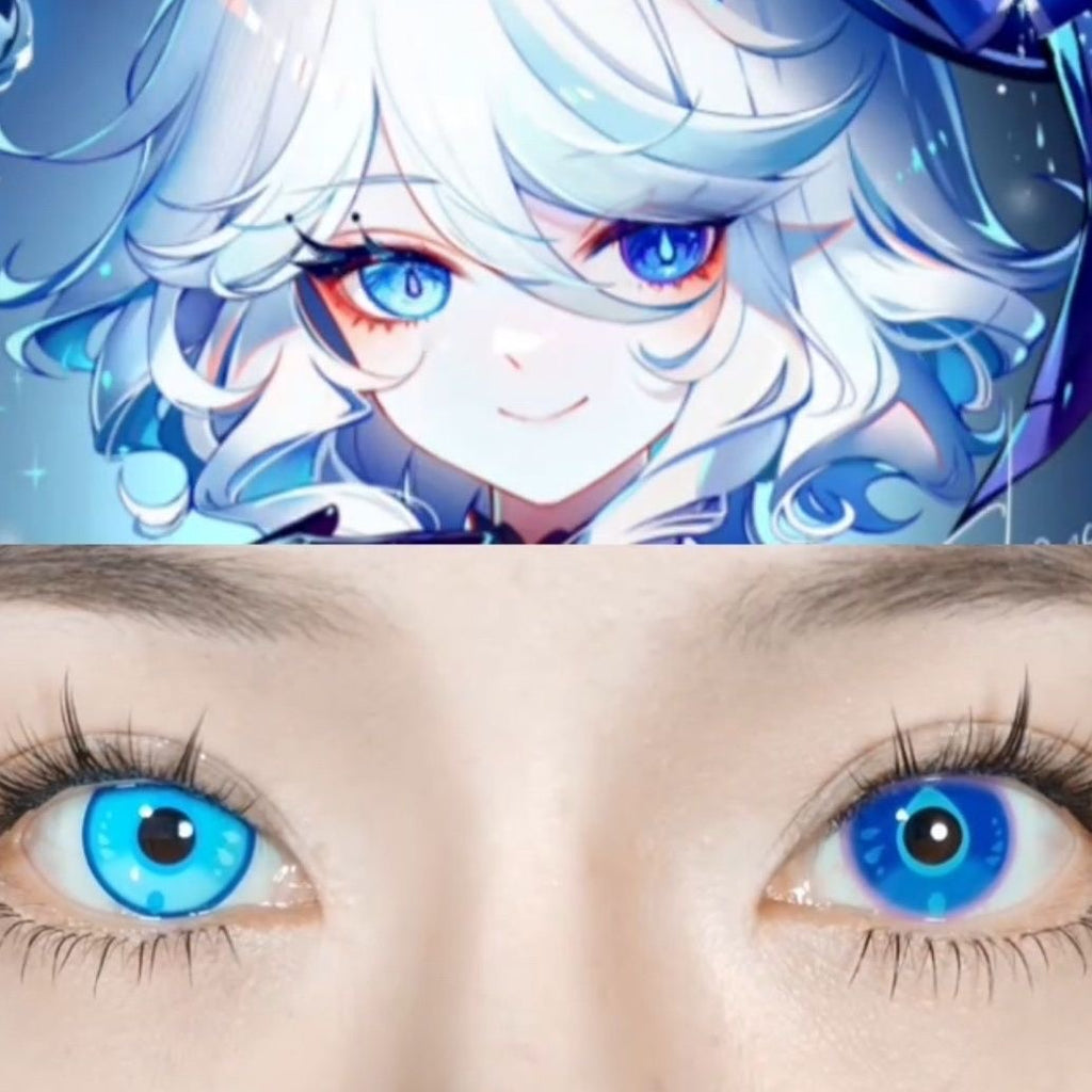 LENSPOISON-Furina Blue with Optical Zone
