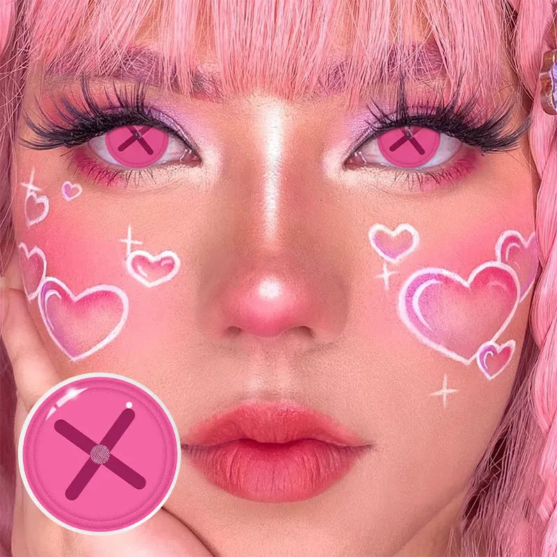 LENSPOISON-Button Eye Pink