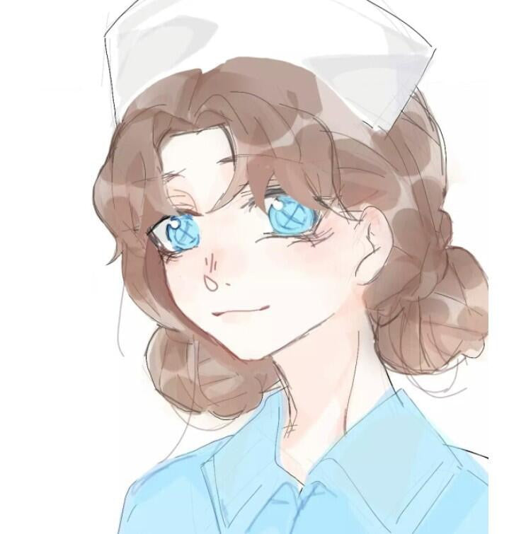 LENSPOISON-Button Eye Blue