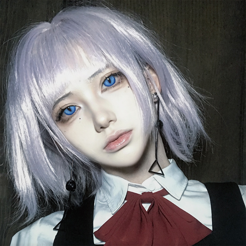 LENSPOISON-Doya Cat Eye Dark Blue（Weighted, 1 day disposable)
